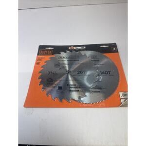 Black & Decker Piranha Saw Blades Set 7-1/4" 26T 140T 73-017